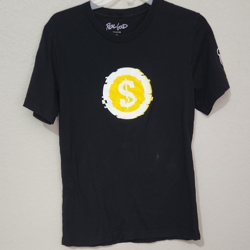 Mini Ladd Demonetized Tour 2019 Black T-Shirt Featuring Big jiggly panda Logo